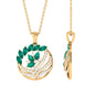Natural Designer Emerald Cocktail Necklace with Diamond