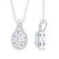 Lab Grown Diamond Vintage Style Pendant With Halo