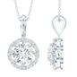 Certified 2 Carat Lab Grown Diamond Bridal Necklace For Bride