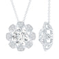 Certified 2 Carat Lab Grown Diamond Designer Solitaire Necklace