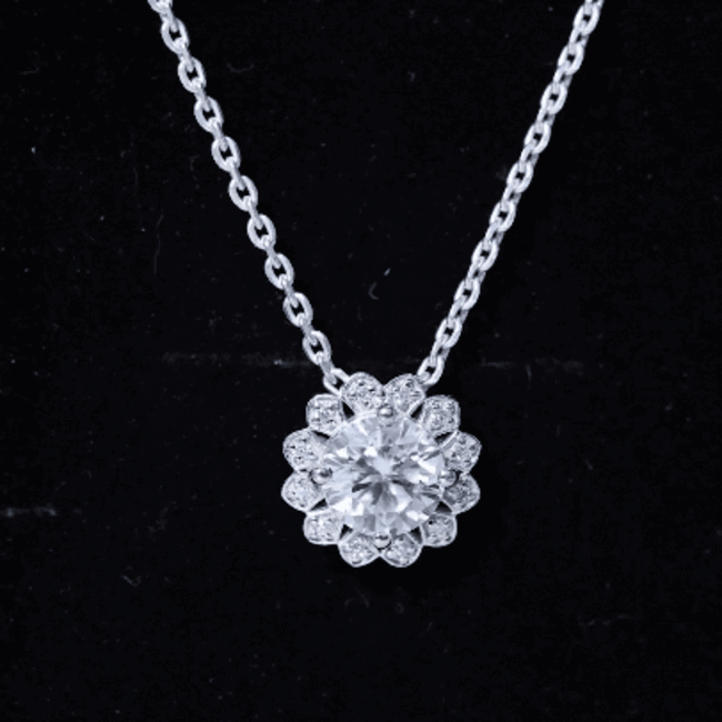 Certified 2 Carat Lab Grown Diamond Cocktail Necklace For Women