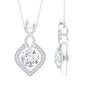 2 Carat Round Lab Grown Diamond Infinity Loop Necklace