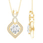 2 Carat Round Lab Grown Diamond Infinity Loop Necklace
