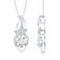 Lab Grown Diamond Flower Statement Necklace