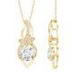 Lab Grown Diamond Flower Statement Necklace