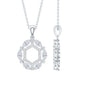 Vintage Style Lab Grown Diamond Wedding Designer Pendant