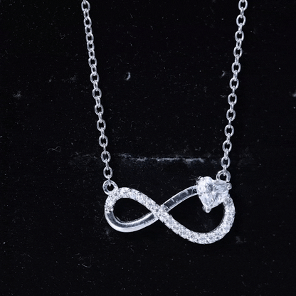 Lab Grown Diamond Infinity Heart Necklace For Women