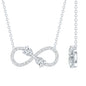 Lab Grown Diamond Forever Knot Teardrop Necklace