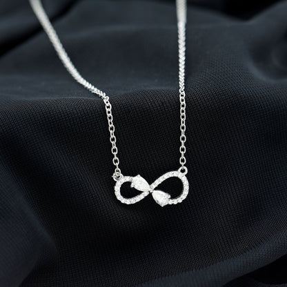 Lab Grown Diamond Forever Knot Teardrop Necklace