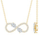 Lab Grown Diamond Forever Knot Teardrop Necklace