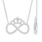 Lab Grown Diamond Crown Statement Necklace
