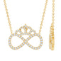 Lab Grown Diamond Crown Statement Necklace