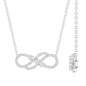 Certified Lab Grown Diamond Double Infinity Symbol Necklace