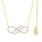Certified Lab Grown Diamond Double Infinity Symbol Necklace