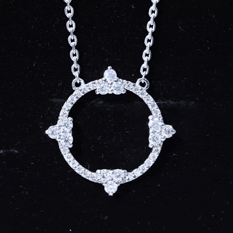 Certified Lab Grown Diamond Circle of Life Necklace