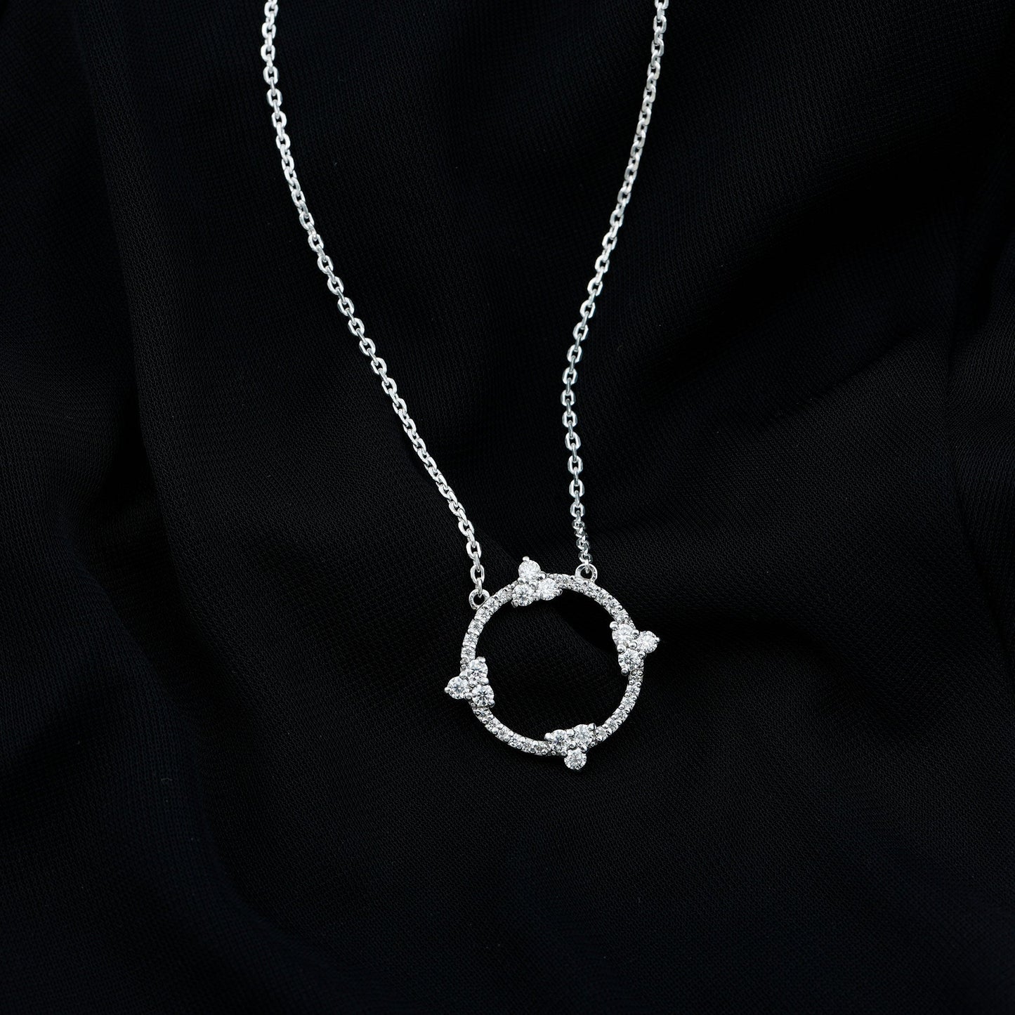 Certified Lab Grown Diamond Circle of Life Necklace