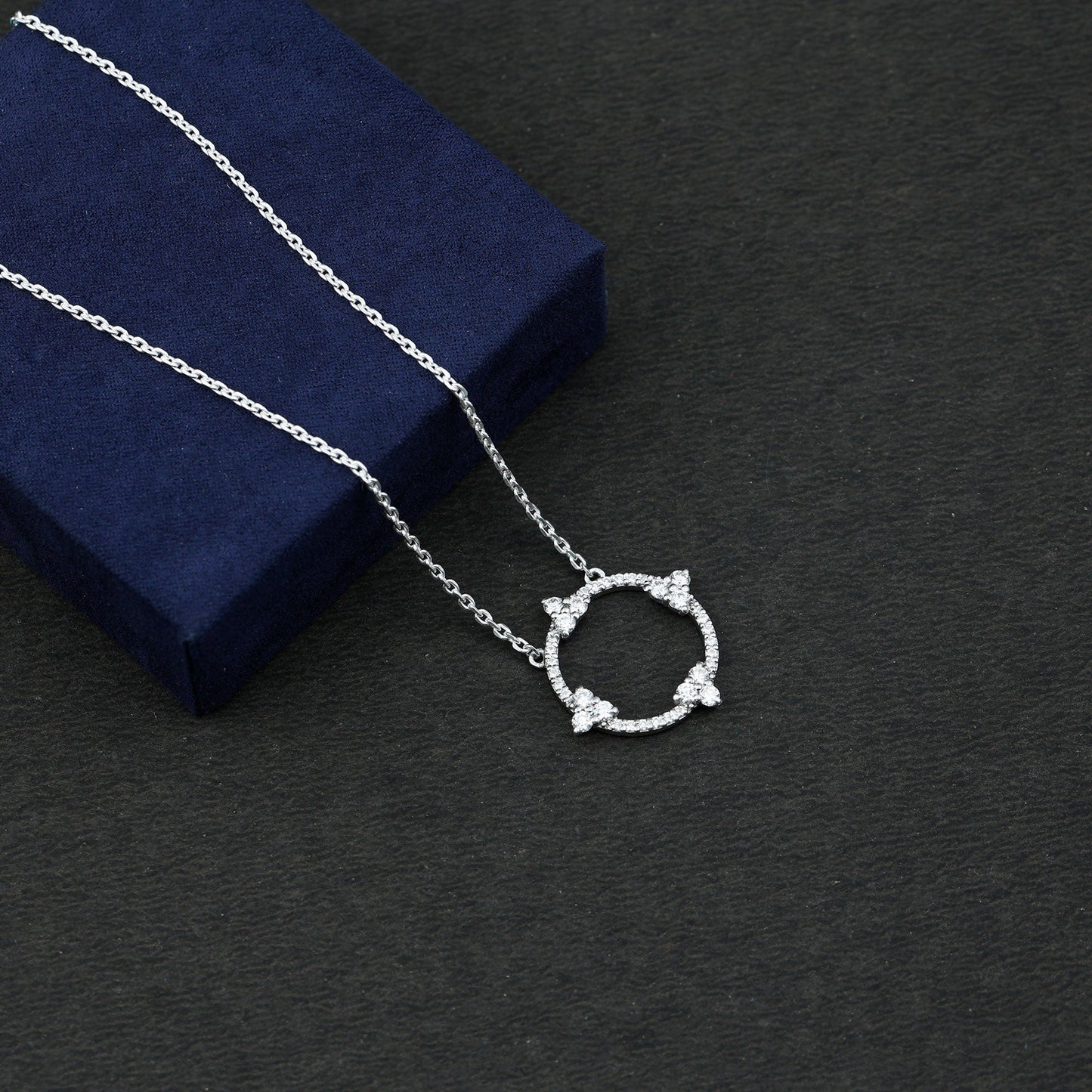 Certified Lab Grown Diamond Circle of Life Necklace