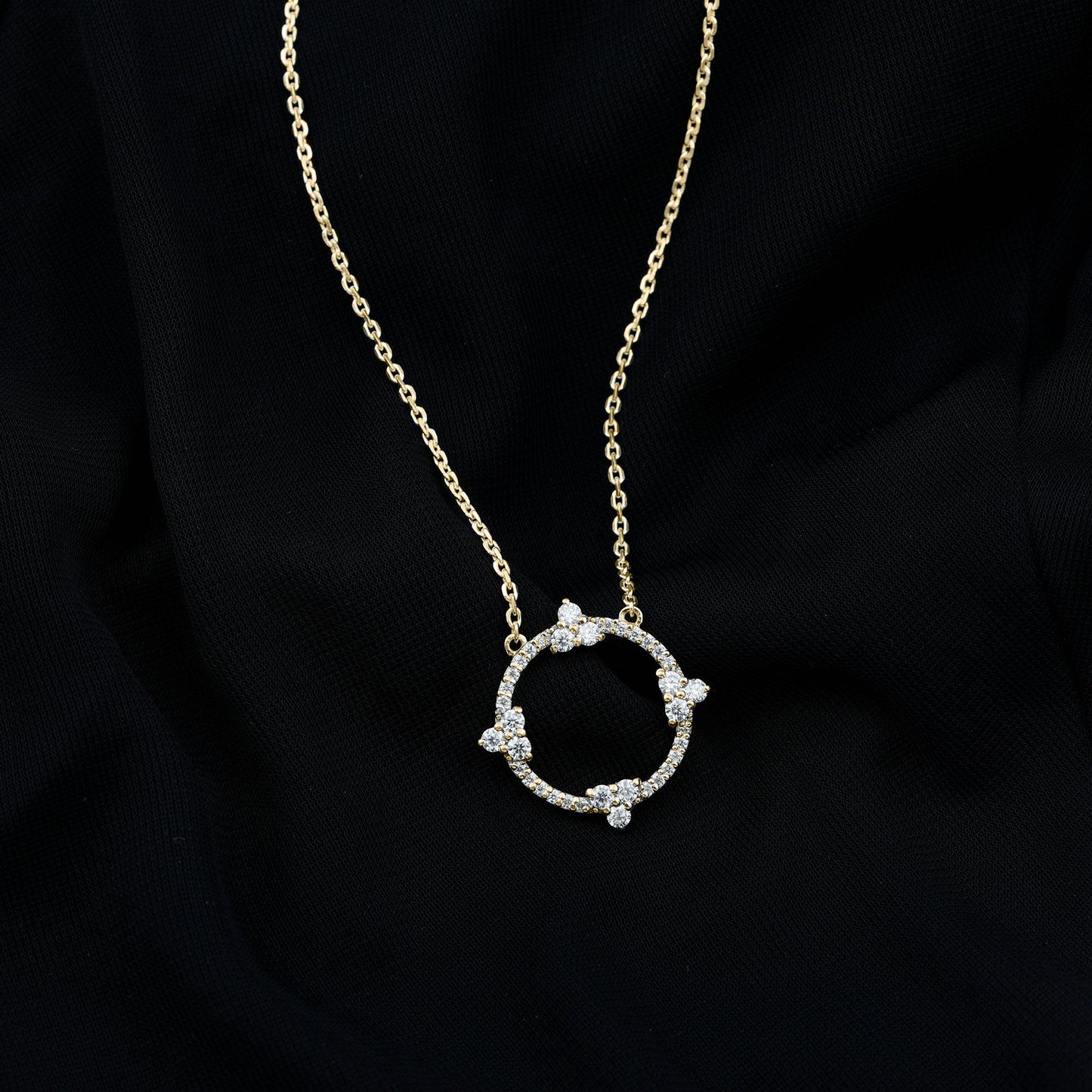 Certified Lab Grown Diamond Circle of Life Necklace