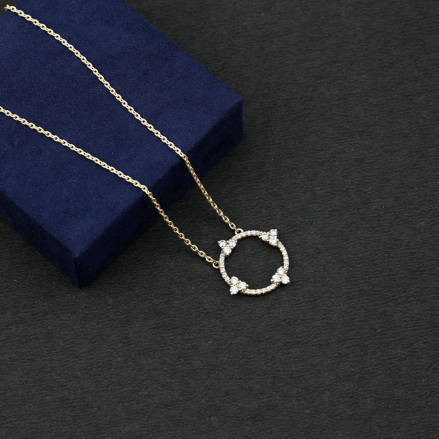 Certified Lab Grown Diamond Circle of Life Necklace