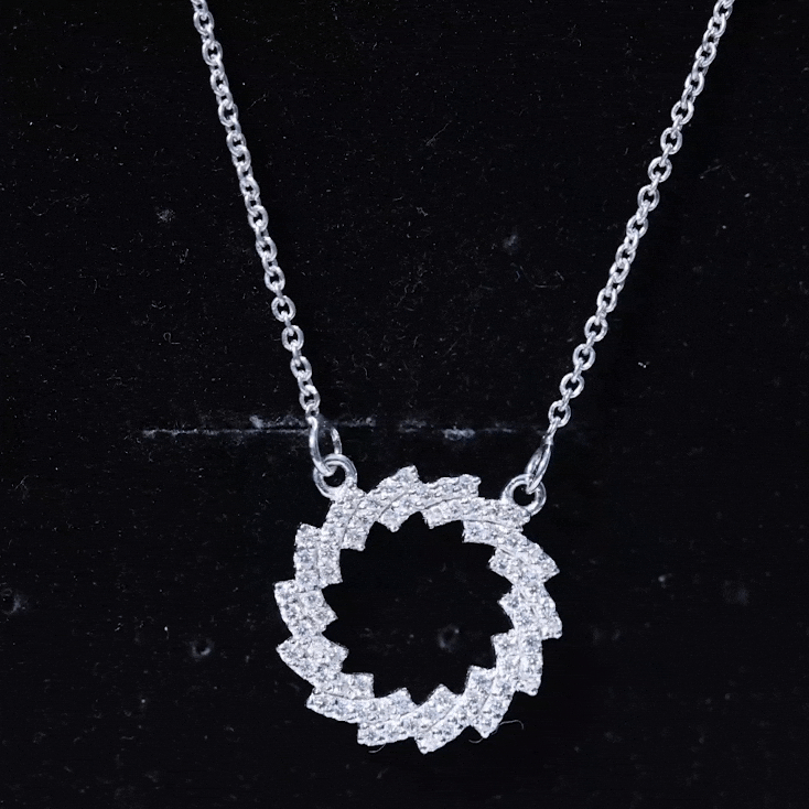 Lab Grown Diamond Designer Eternity Necklace