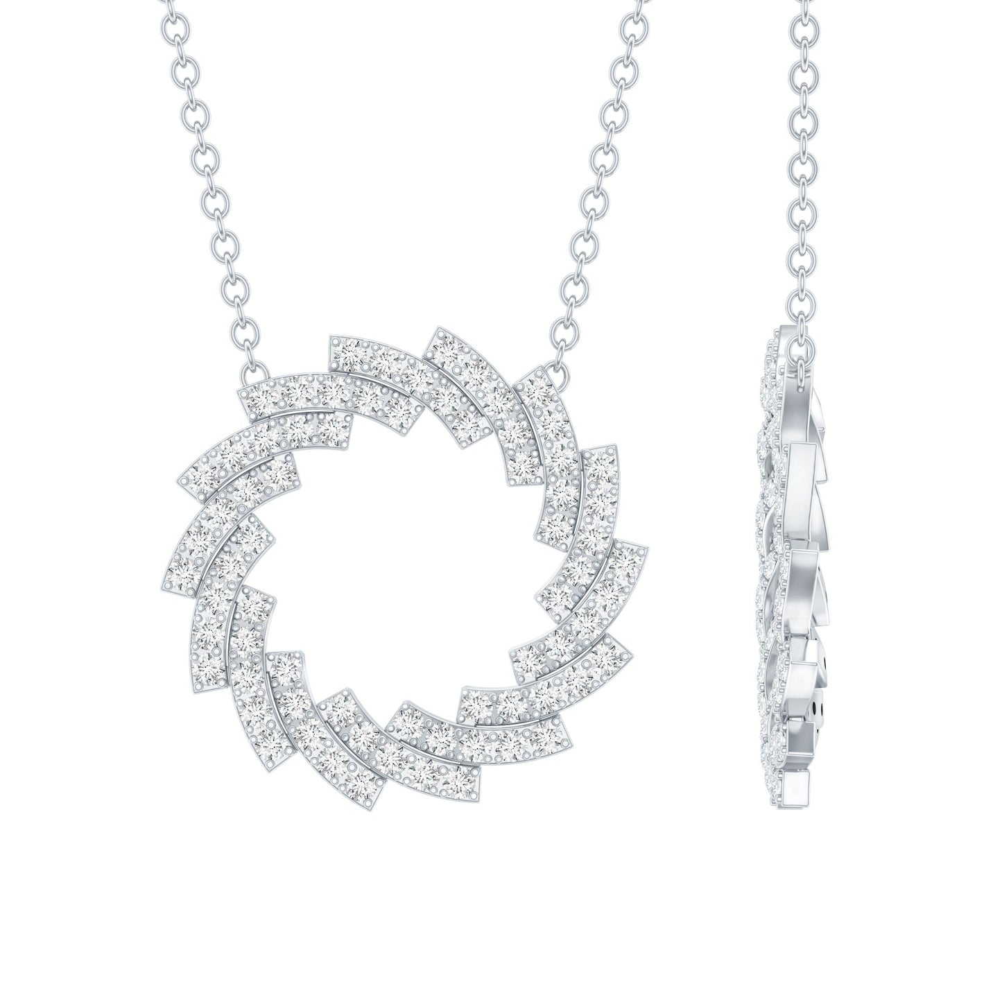 Lab Grown Diamond Designer Eternity Necklace
