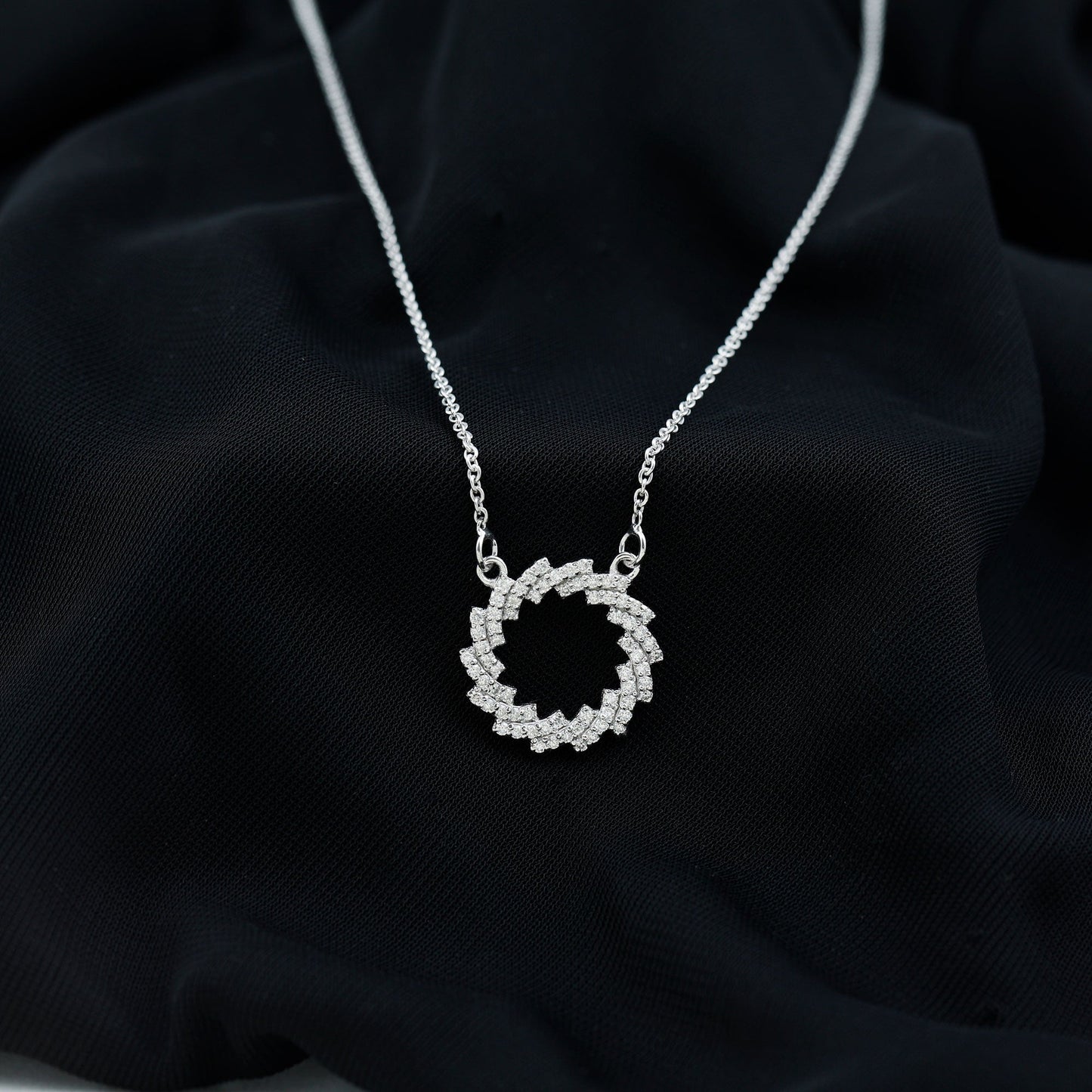 Lab Grown Diamond Designer Eternity Necklace