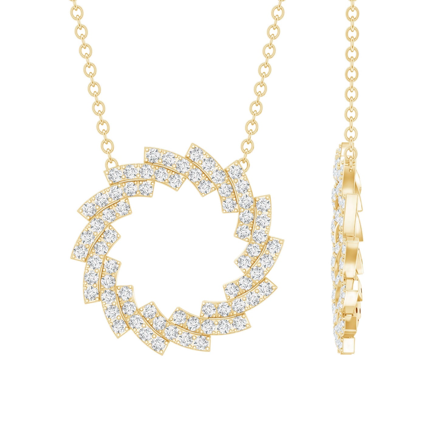 Lab Grown Diamond Designer Eternity Necklace