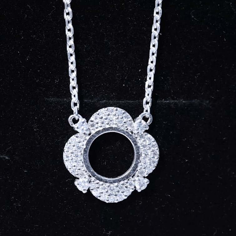 Certified Lab Grown Diamond Nature Inspired Necklace