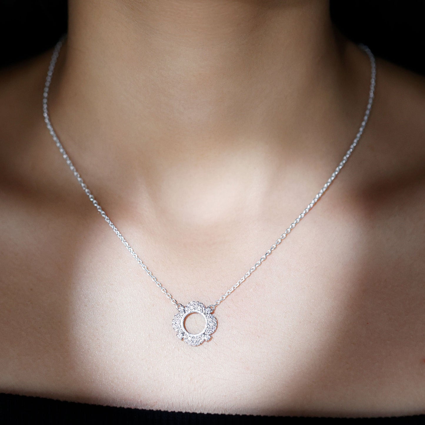 Certified Lab Grown Diamond Nature Inspired Necklace