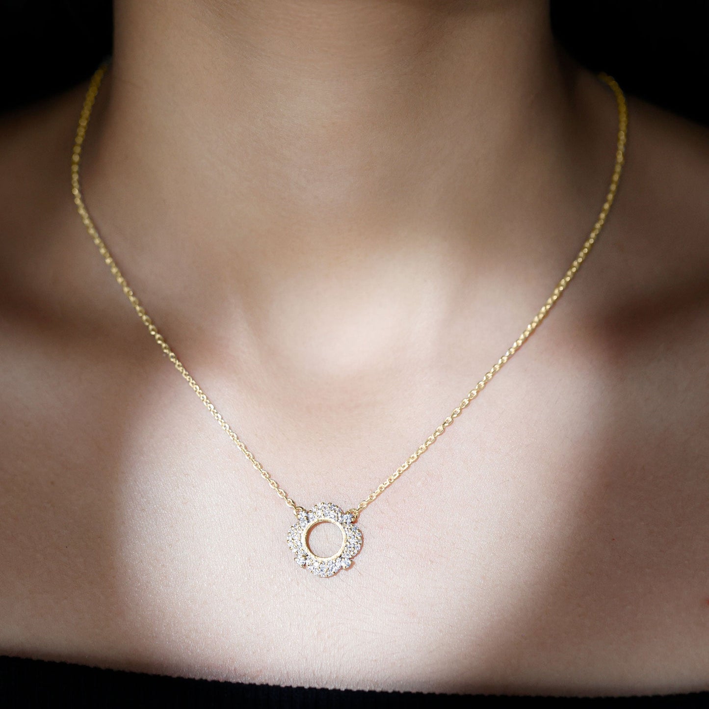 Certified Lab Grown Diamond Nature Inspired Necklace