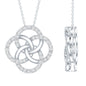 Certified Lab Grown Diamond Interlocking Circle Necklace