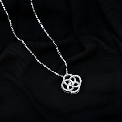 Certified Lab Grown Diamond Interlocking Circle Necklace