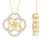 Certified Lab Grown Diamond Interlocking Circle Necklace