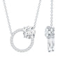 Certified Lab 0.9 Carat Diamond Circle Of Life Necklace