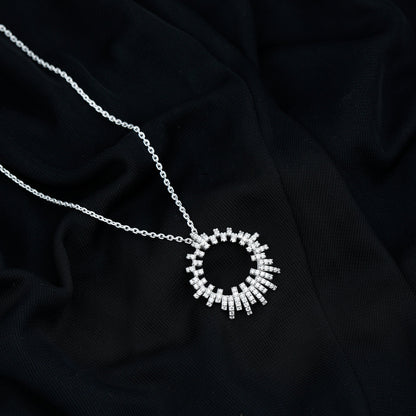 Certified Pave Set Lab Grown Diamond Eternity Necklace