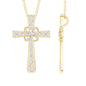Lab Grown Diamond Catholic Cross Necklace