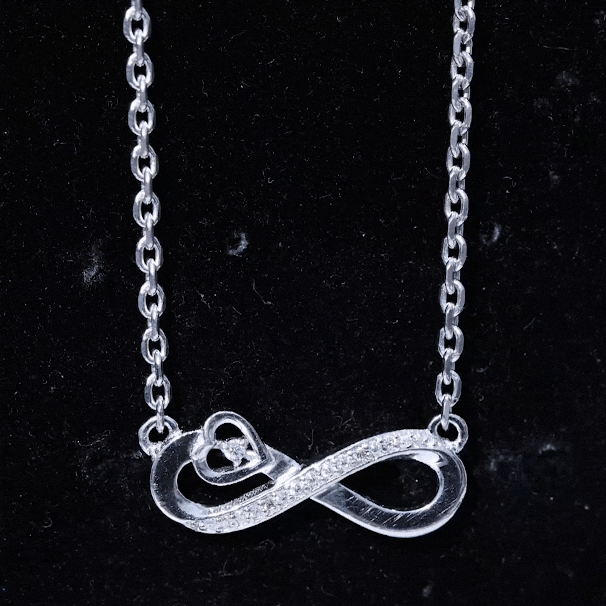 Certified Lab Grown Diamond Infinity Heart Necklace