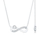 Certified Lab Grown Diamond Infinity Heart Necklace
