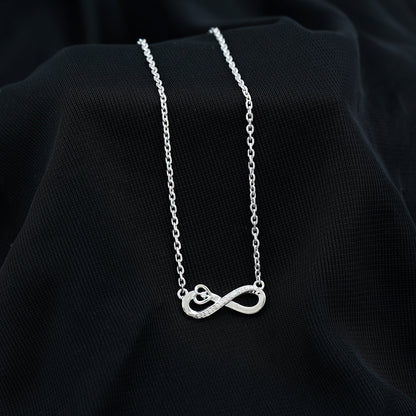 Certified Lab Grown Diamond Infinity Heart Necklace