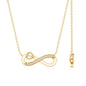 Certified Lab Grown Diamond Infinity Heart Necklace