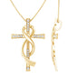 Certified Lab Grown Diamond Accent Cross Infinity Necklace