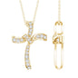 Certified Lab Grown Diamond Catholic Cross Pendant