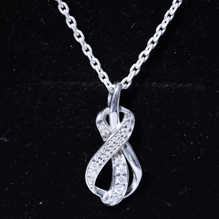 Certified Lab Grown Diamond Infinity Loop Necklace