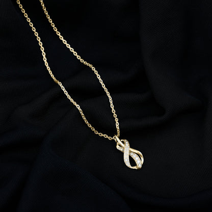 Certified Lab Grown Diamond Infinity Loop Necklace