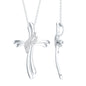 Lab Grown Diamond Designer Catholic Cross Necklace
