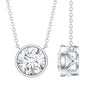 Bezel Set IGI Certified 2 Carat Lab Grown Diamond Solitaire Necklace
