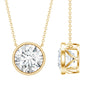 4 Carat Bezel Set Lab Grown Diamond Necklace with IGI Certificate