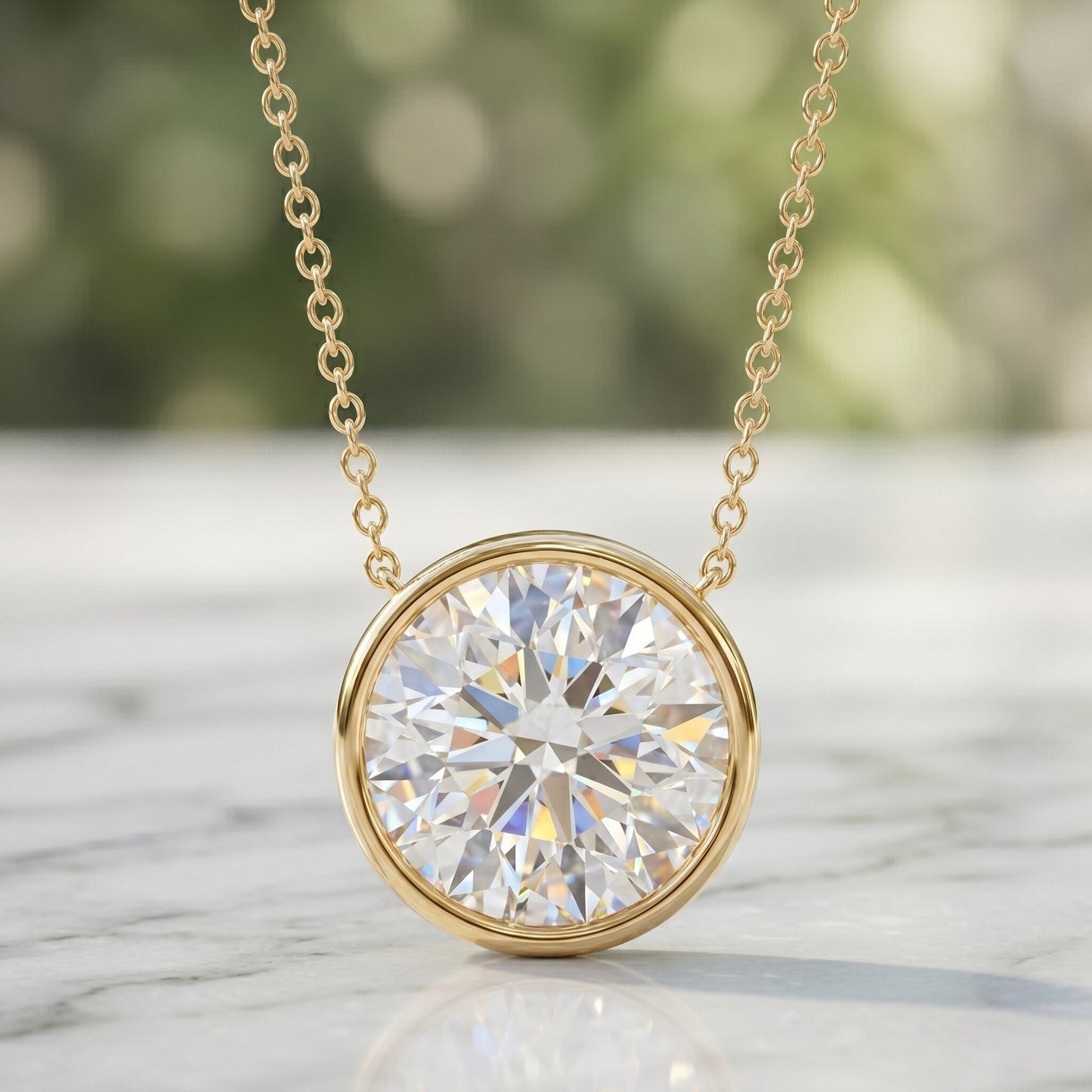 5 Carat Lab Grown Diamond Bridal Necklace with IGI Certificate
