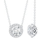 1 Carat Lab Grown Diamond Bridal Necklace with IGI Certificate