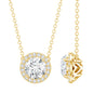 1 Carat Lab Grown Diamond Bridal Necklace with IGI Certificate